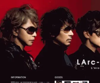 Larc-EN-Ciel.com(L'Arc-en-Ciel Official Website) Screenshot