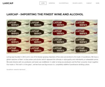 Larcap.com(One of the fastest growing importers of fine wine and spirits in Scandinavia. Our mission) Screenshot