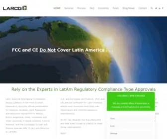 Larcg.com(Latin America Regulatory Compliance Group) Screenshot