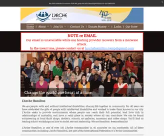 Larchehamilton.org(L'Arche Hamilton) Screenshot