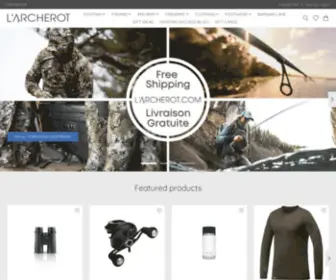 Larcherot.com(The Ultimate Hunting and Fishing Store) Screenshot