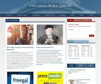 Larchmontlibrary.org(Larchmont Public Library) Screenshot