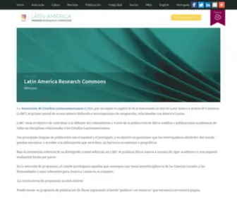 Larcommons.net(Latin America Research Commons) Screenshot