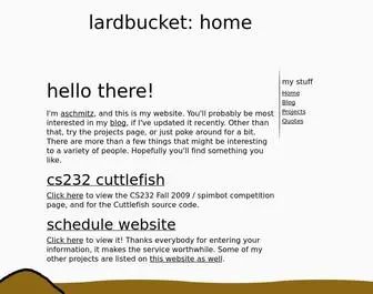 Lardbucket.org(Lardbucket: home) Screenshot