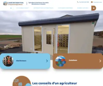 Larde-Distribution.com(Vente de containers et de distributeurs automatiques dans les Hauts de France) Screenshot