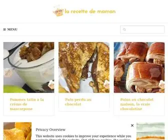 Larecettedemaman.com(La Recette de maman) Screenshot