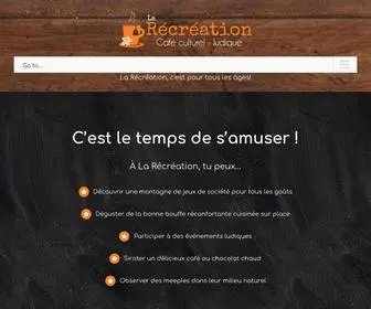 Larecreation.ca(La Récréation) Screenshot