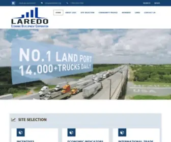 Laredoedc.org(The business authority for economic and industrial development in the Port of Laredo) Screenshot