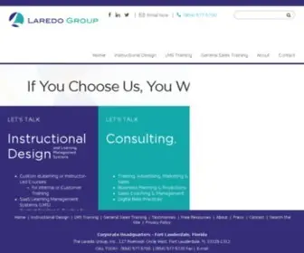 Laredogroup.com(Laredo Group Advertising Consulting and General Sales Training) Screenshot