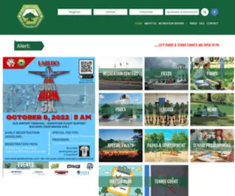 Laredoparksandrec.com(Parks & Recreation Department) Screenshot