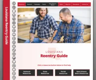 Lareentryguide.com(Louisiana Reentry Guide) Screenshot