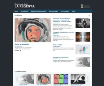 Laregenta.org(Centro de Arte La Regenta) Screenshot