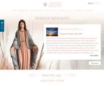 Lareginadelrosario.org(La Madonna di Trevignano Romano) Screenshot