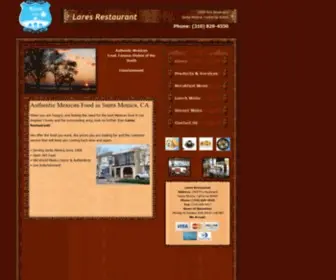 Lares-Restaurant.com(Mexican Food in Santa Monica) Screenshot