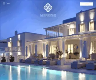 Laresidencemykonos.com(La Residence Mykonos Hotel Suites) Screenshot