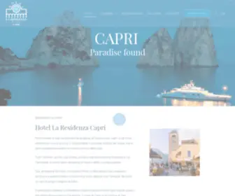 Laresidenzacapri.com(Hotel La Residenza Capri) Screenshot