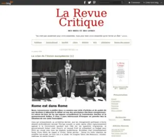 Larevuecritique.fr(Politique) Screenshot