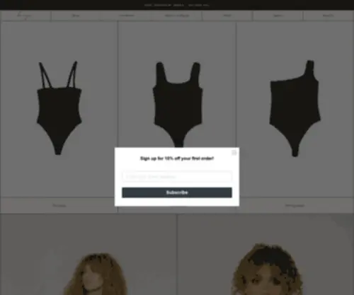 Lareyna.ca(Bodysuits built with bust support and adjustable closures) Screenshot