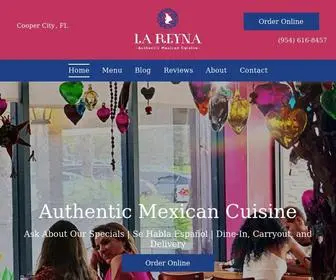 Lareynamexicancuisine.com(La Reyna) Screenshot