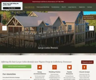 Largecabinrentals.com(Large Cabin Rentals in Gatlinburg & Pigeon Forge) Screenshot