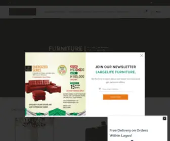 Largelifedesigns.com(Nigeria's Largest Furniture Store in Lagos) Screenshot