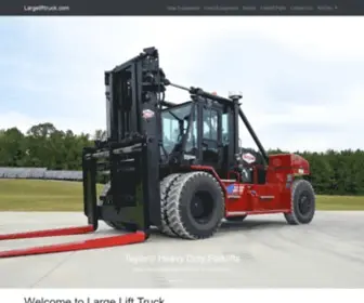 Largelifttruck.com(Buy New or Used Taylor Forklift Parts and Equipment) Screenshot