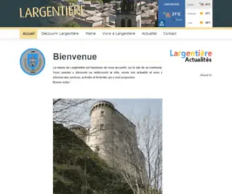 Largentiere.fr(Accueil) Screenshot