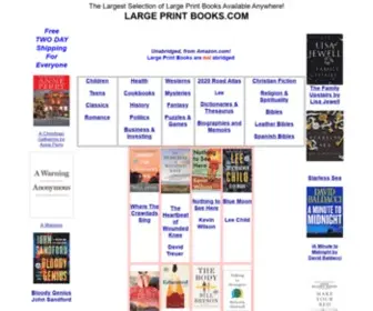 Largeprintbooks.com(Large Print Books by the Thousands) Screenshot