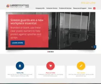 Largeprinting.com(We Print for Your Success) Screenshot