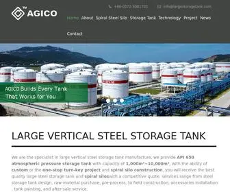 Largestoragetank.com(Large Steel Storage Tank Custom Design & Turn) Screenshot