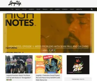 Largeup.com(A global platform for Caribbean music) Screenshot