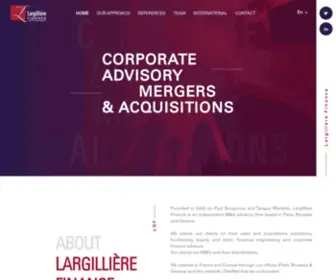 Largilliere-Finance.com(Accueil) Screenshot