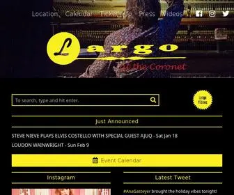 Largo-LA.com(Largo at the Coronet) Screenshot