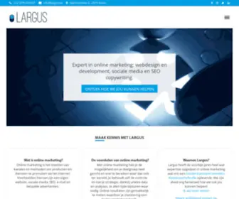 Largus.be(Expert in online marketing) Screenshot