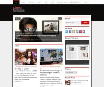 Lariatnews.com(The official student news publication for Saddleback College) Screenshot