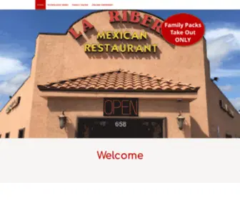 Lariberamexicanrestaurant.com(La Ribera Mexican Restaurant) Screenshot