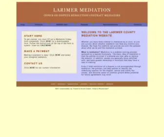 Larimermediation.org(Larimer Mediation) Screenshot