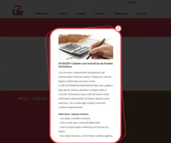 Lar.ind.br(Página inicial) Screenshot