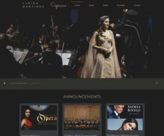 Larisamartinez.com(Opera Singer) Screenshot