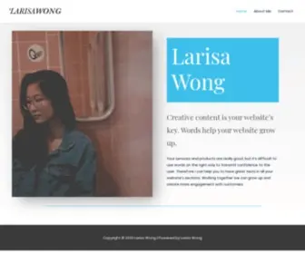 Larisawongseo.com(Larisa Wong) Screenshot