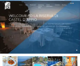 Lariserva.it(Hotel La Riserva di Castel d'Appio) Screenshot