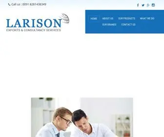 Larisonexports.com(Larison Exports & Consultancy Services) Screenshot