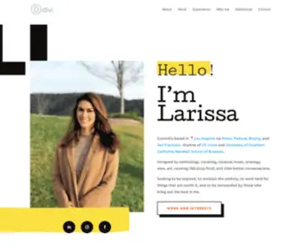 Larissainsogna.com(Larissa Insogna) Screenshot