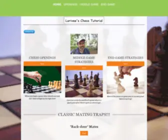 Lariveechess.com(Larivee's Chess Tutorial) Screenshot