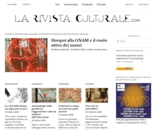 Larivistaculturale.com(Rivista online di Antropologia Culturale) Screenshot