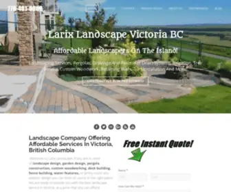 Larixlandscape.com(Larix Landscape Victoria BC) Screenshot