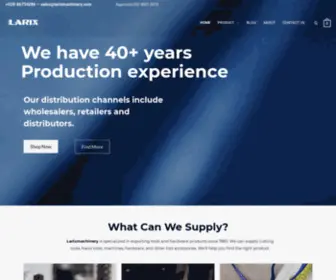 Larixmachinery.com(Chinese Excellent Tools &amp; Hardware Suppliers) Screenshot