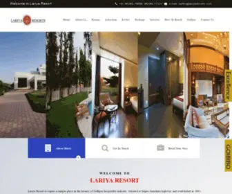Lariyaresorts.com(Lariya Resort) Screenshot