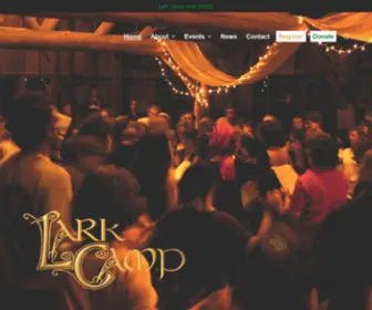 Larkcamp.com(July 29) Screenshot