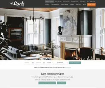 Larkhotels.com(Lark Hotels) Screenshot